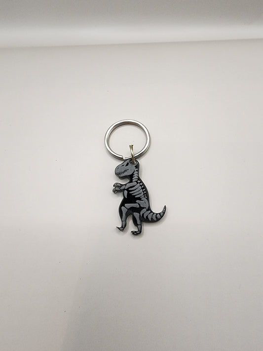 Skeleton T Rex Keychain